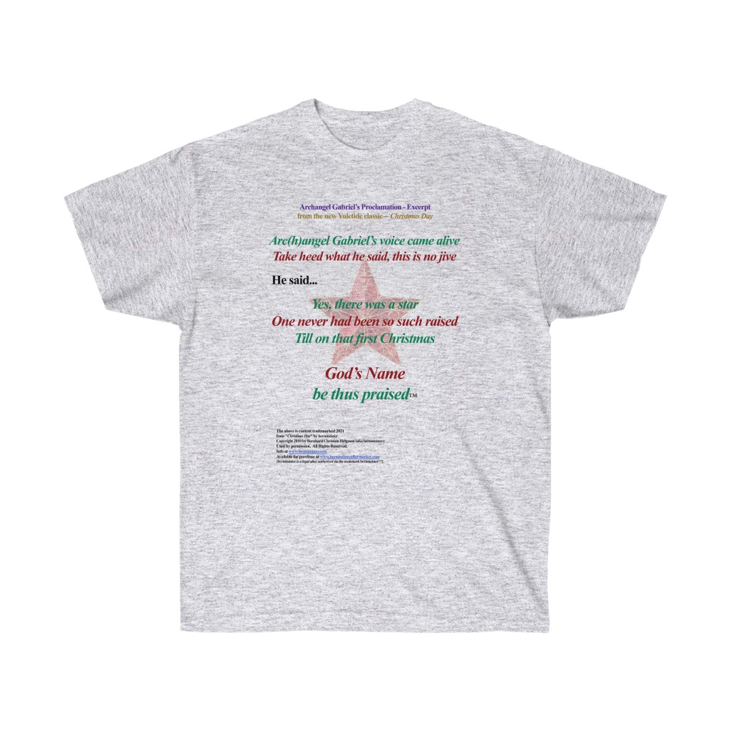 Arc(h)Gabriel's Proclamation (Christmas Day) - Tee Shirt - Image 3